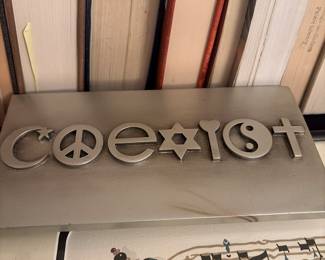 Coexist sign  Judaica 