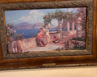 Italian coast style print