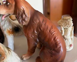Selection of ceramic animal figurines 
