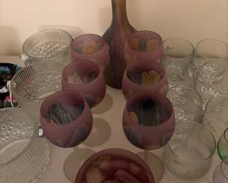 Decanter and glasses 