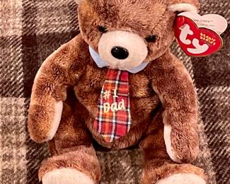 "#1 DAD" TY BEANIE BEAR