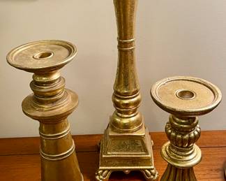 GILT CANDLESTICKS