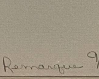 "FIRST SNOWFALL"  REMARQUE PRINT by WARD NICHOLS, SIGNED/NUMBERED 9/25