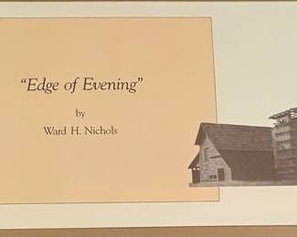 "EDGE OF EVENING"  REMARQUE PRINT by WARD NICHOLS, SIGNED/NUMBERED 9/25