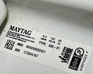 MAYTAG BRAVOS MCT WASHER