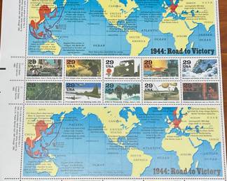 "1944: ROAD TO VICTORY" STAMP SHEET