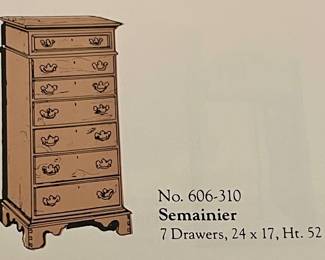 THE WINDSOR OAK COLLECTION  -  SEMAINIER/LINGERIE CHEST