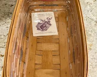 LONGABERGER BASKET                                                   **MORE LONGABERGER BASKET PICTURES BELOW IN THE ADVERTISING*