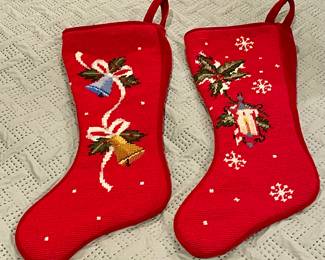 VINTAGE CROSS-STITCH STOCKINGS