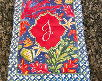  "J" BEACH MINI GARDEN FLAG