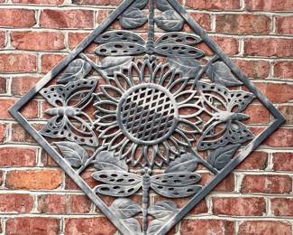 LARGE METAL WALL DECOR