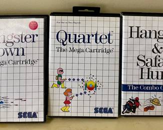 VINTAGE SEGA MASTER SYSTEM  WITH 7-GAMES