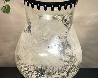 MERCURY GLASS CANDLE LAMP