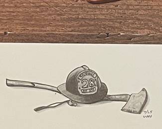 "DEDICATION"  REMARQUE LITHOGRAPH by WARD NICHOLS, SIGNED/NUMBERED 9/25