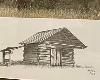 FRAMED/MATTED “QUIET SUNDAY” by WARD NICHOLS, REMARQUE, SIGNED/NUMBERED  14/25