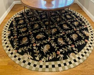 "PINEAPPLE" ROUND DINING TABLE RUG