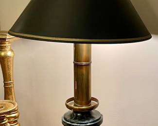 MARBLE/BRASS LAMP  (2-AVAILABLE)