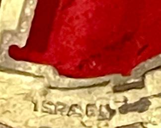 ENAMELED BRASS ADVENT WREATH - ISRAEL