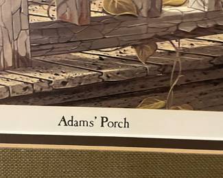 FRAMED/MATTED "ADAM'S PORCH" BY WARD NICHOLS (SIGNED/NUMBERED)  143/500