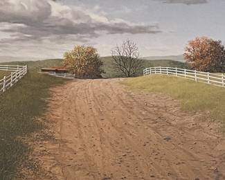 "APPROACH"  REMARQUE LITHOGRAPH by WARD NICHOLS, SIGNED/NUMBERED 9/25