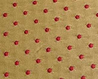 BEDROOM TABLE WITH SWISS DOTS DOUBLE OVERLAY AND GLASS TOP