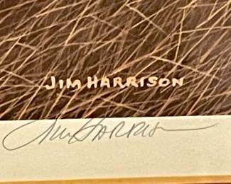 FRAMED/MATTED -BARN- BY JIM HARRISON (SIGNED/NUMBERED)  1083/1500