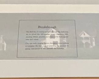 "BREAKTHROUGH"  REMARQUE PRINT by WARD NICHOLS, SIGNED/NUMBERED 9/25
