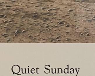 FRAMED/MATTED “QUIET SUNDAY” by WARD NICHOLS, REMARQUE, SIGNED/NUMBERED  14/25