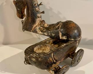 WOODEN HORSE TRINKET TOY