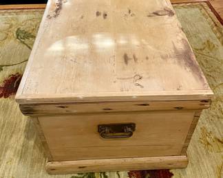 ANTIQUE WORMWOOD TRUNK