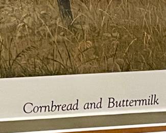 FRAMED/MATTED “ CORNBREAD AND BUTTERMILK”  by WARD NICHOLS, REMARQUE, SIGNED/NUMBERED  9/25