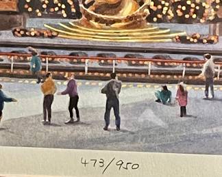 FRAMED/MATTED "ROCKEFELLER CENTER, NY"       BY signature? (SIGNED/NUMBERED)  473/950