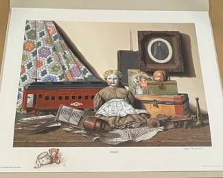 "APPROACH"  REMARQUE PRINT by WARD NICHOLS, SIGNED/NUMBERED 9/25