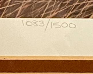 FRAMED/MATTED -BARN- BY JIM HARRISON (SIGNED/NUMBERED)  1083/1500