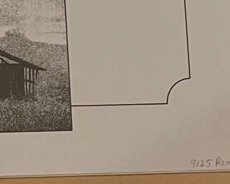 "SENTINEL"  REMARQUE PRINT by WARD NICHOLS, SIGNED/NUMBERED 9/25