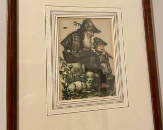 FRAMED/MATTED HUMMEL PRINT
