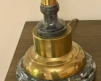 MARBLE/BRASS LAMP #3