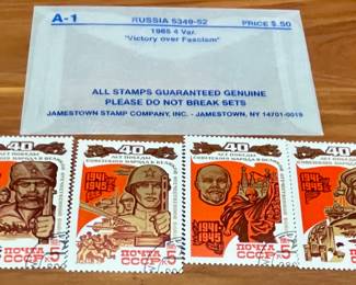 RUSSIA  "VICTORY OVER FACISM" 1985 QTY - 4