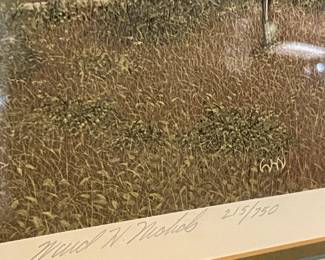 FRAMED/MATTED "SHENANDOAH FARM" BY WARD NICHOLS (SIGNED/NUMBERED)  215/750