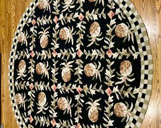 "PINEAPPLE" ROUND KITCHEN RUG