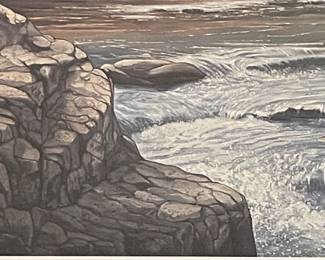 "THE SECRET PLACE"  REMARQUE PRINT by WARD NICHOLS, SIGNED/NUMBERED 9/25