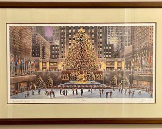 FRAMED/MATTED "ROCKEFELLER CENTER, NY"       BY signature? (SIGNED/NUMBERED)  473/950