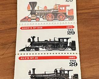 AMERICAN STEAM LOCOMOTIVES  20 STAMPS BOOK