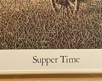 FRAMED/MATTED "SUPPER TIME" BY WARD NICHOLS (SIGNED/NUMBERED)  378/500
