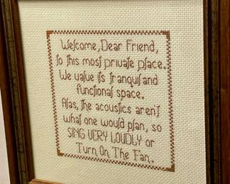 CROSS-STITCH WALL ART