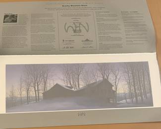 "BRUSHY MOUNTAIN BLUES"  REMARQUE LITHOGRAPH by WARD NICHOLS, SIGNED/NUMBERED 9/25