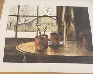 "THE CUTTING GARDEN"  PRINT by BURR FAIRLAMB, SIGNED/NUMBERED 563/700