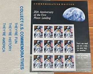 MOON LANDING STAMP SET