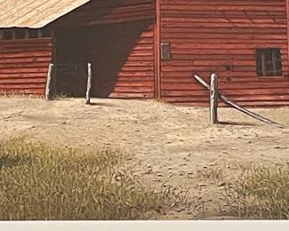 "PEACE IN THE VALLEY"  REMARQUE PRINT by WARD NICHOLS, SIGNED/NUMBERED 9/25