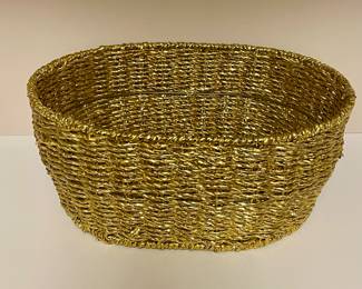 GOLDEN WOVEN BASKET